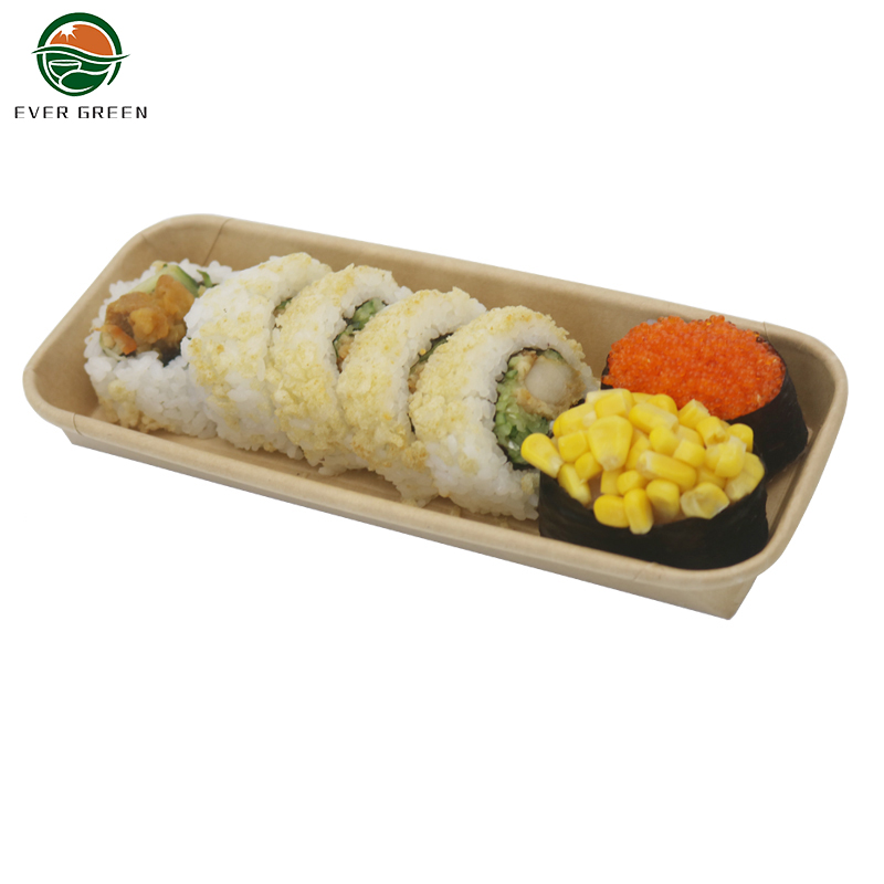 Kraft Paper Salad Disposable Food Carton Picnic Packaging