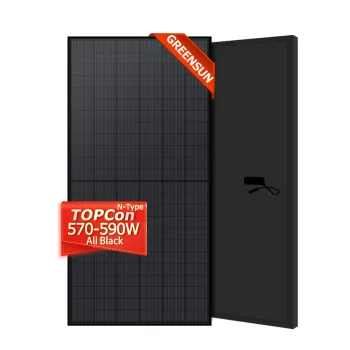 Double Face Full Black Solar Panel 560w-590w, PV Mono 650W with 30 Year Warranty