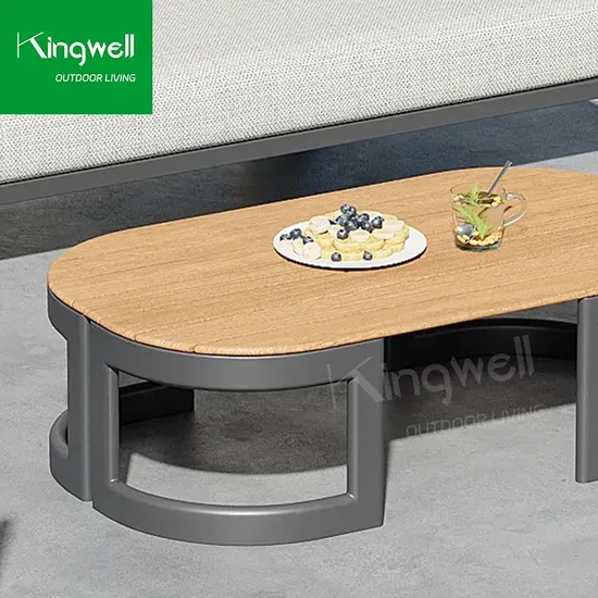 Modern Outdoor Sofa Set with Aluminum Sectional Garden Patio Furniture