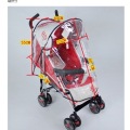 Plastic baby stroller rain cover