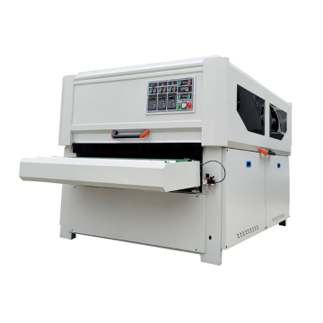 Heavy Duty Wide Belt Wood Planer with Wire Brush and Automatic Edge Banding