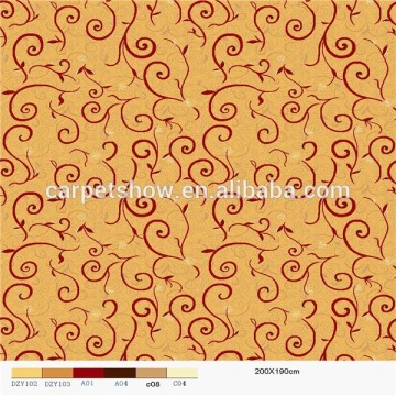 Modern design printed roll wilton carpet hotel corridor carpet