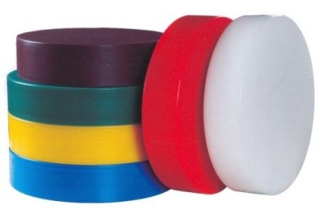 Coloured round cutting board , HD PE