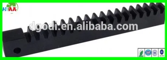 custom sizes cnc machining straight rack pinion gear designs nylon plastic gear rack for robot