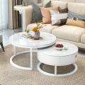 Round 2 in 1 light luxury living room coffee coffee table with drawer table