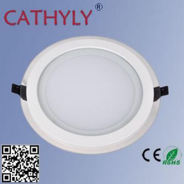 Cathyly_18w SMD2835 LED Glass Panel Light _Round shape, 90pcs LED/Lamp
