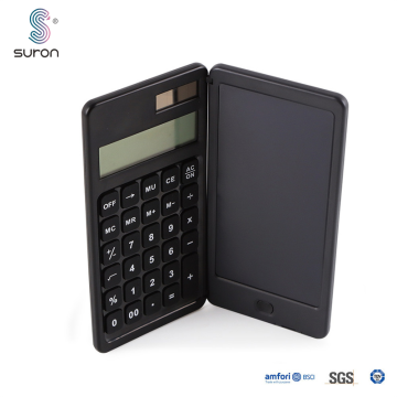 Calculadoras de Suron com tablet de escrita repetido