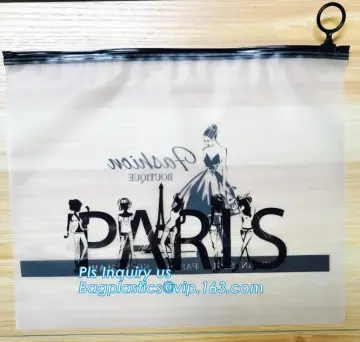 Vinyl Cosmetic Bag Slider Zipper Pencil Bag, slider zipper pvc pouch clear vinyl pvc ziplock bags, waterproof vinyl slider bag w