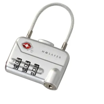 TSA Approved 3-Dial Combination Cable Lock for School Gym Travel Security