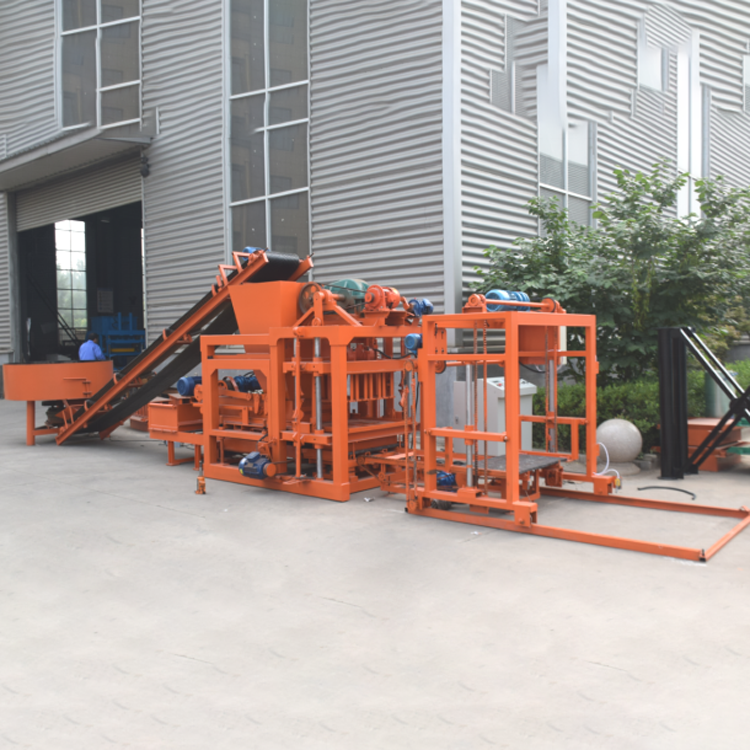 Hollow brick mobile cement block molding machine QT2-45