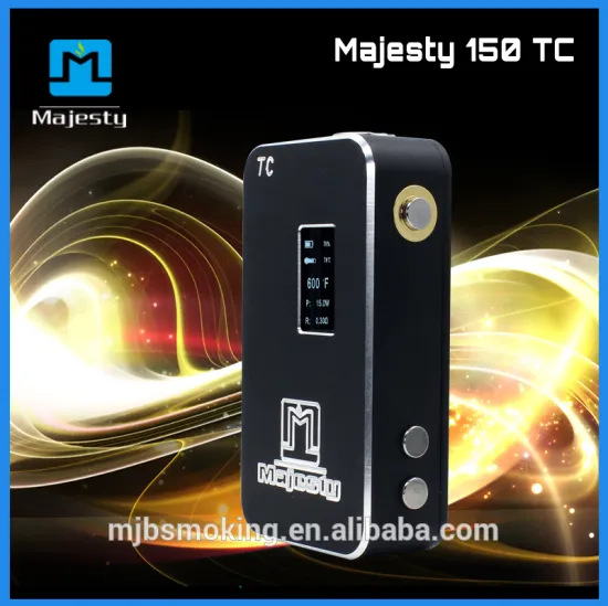New Version Big Wattage Box Mod Wholesale Majesty 150w TC Mod Temperature Control Box Mod Fatory Price