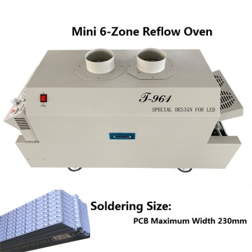 Stable Super Effective T-961 LCD Touch Display Infrared IC Heater Hot Air SMT Reflow Soldering Oven for PCB