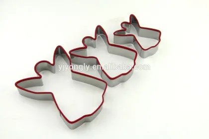 3 pcs angel-shaped stainless steel cookie tools cookie cutter set