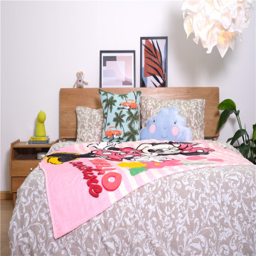 Minnie Mouse Short Fleece Coral Printed Cartoon Blankets