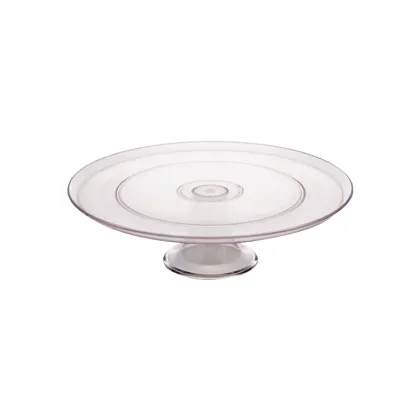 12 Inch Clear Polycarbonate Cake Stand for Bread and Cakes
