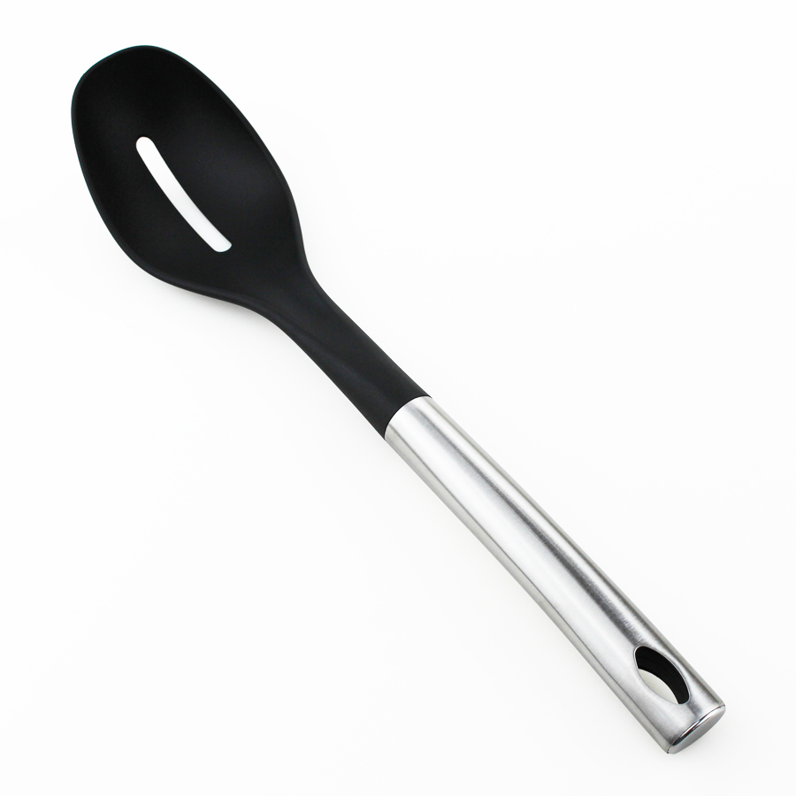 Juego de utensilios de cocina de nylon con mango de acero inoxidable 9PCS