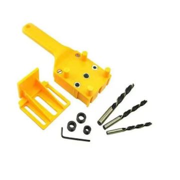DIY Wooden Board Round Tenon Splicing Tool: Drilling and Locator Guide