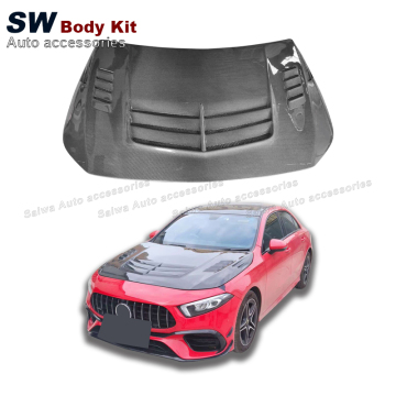 Carbon Fiber VRS Style Engine Hood for Mercedes-Benz A-Class W177 Upgrade Kit