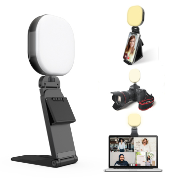 Wholesale Rechargeable Photographic Lighting 2000 mAh 3000-7000K Video Light with Clamp for Camera and Laptop