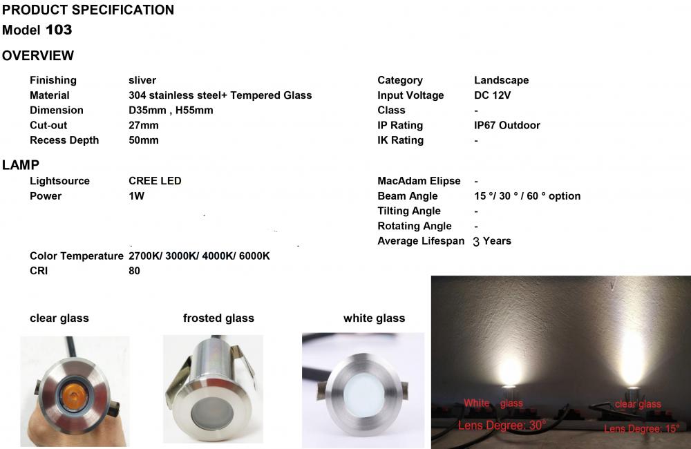 Stainless Steel Outdoor LED Deck Lights