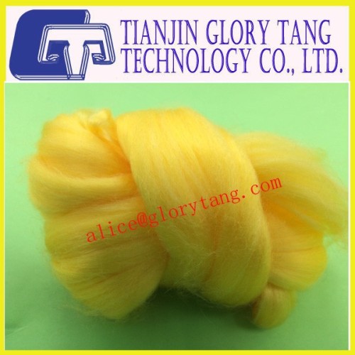 Yellow Dyed bamboo fiber top