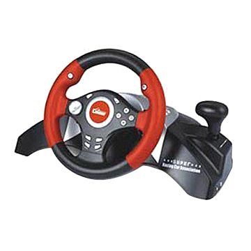 3-in-1 Steering Wheel with 180° Compact Racing Wheel