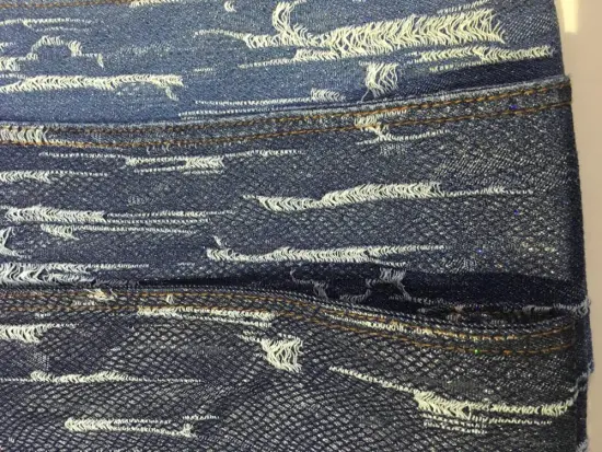 Popular Coated Show-Off Print Denim Cotton Indigo
