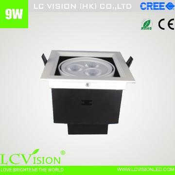 LED lighting  / 9W CREE LED Down light / Dimming / Adjustable / 450 lm