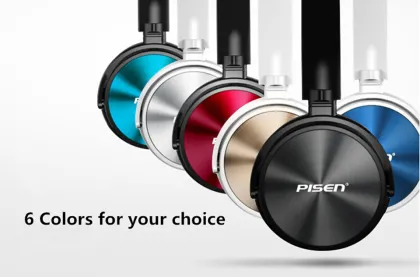PISEN Brand HD300 Wired Remote HIFI Headset Earphone With Mic