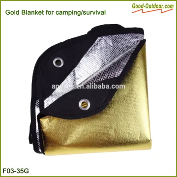 Multi Function Camping Outdoor Golden Reversible Blanket