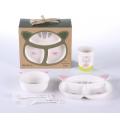 5pcs plastic baby feeding set