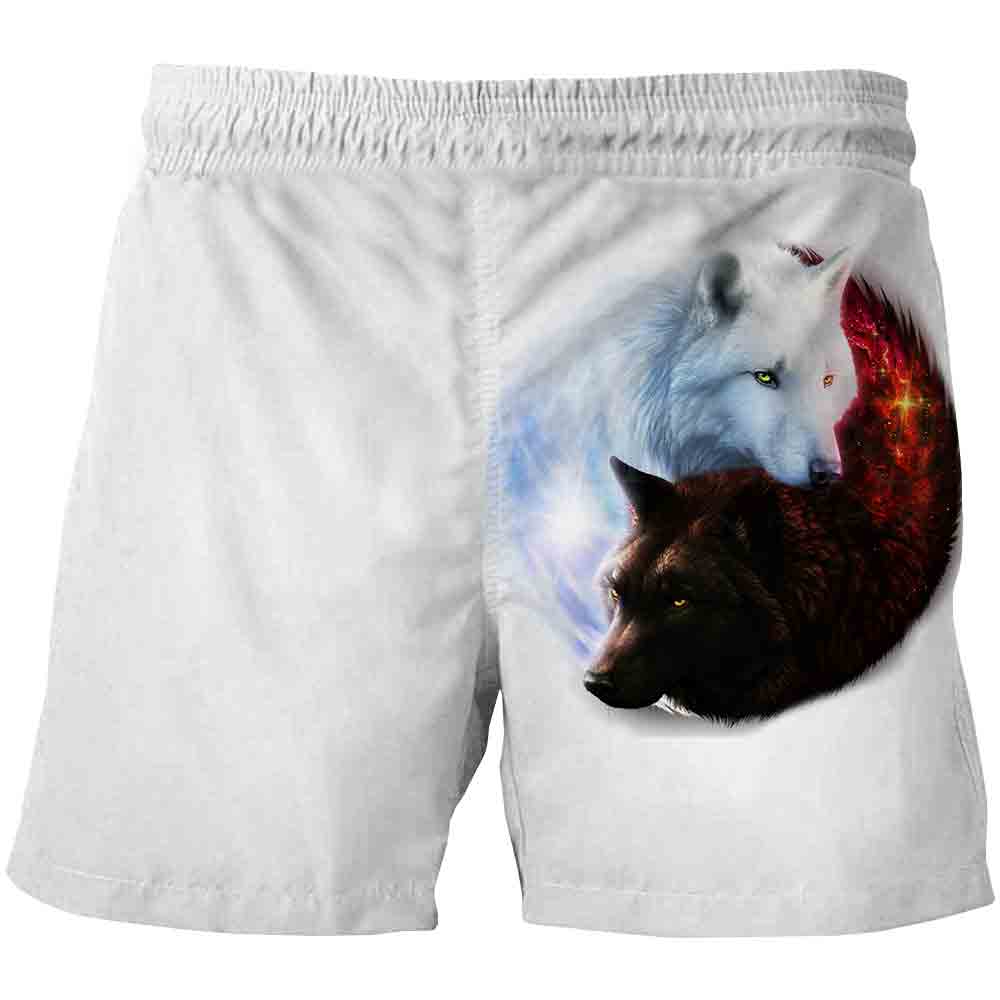 Wolf Starry Sky Streetwear Shorts Boys Shorts Kids cool Shorts 3D printing Children Summer Shorts Casual Pants Comfortable
