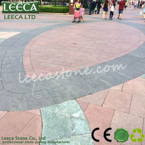 Natural granite round pattern paving stone