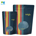 custom digital printed matte stand up plastic pouches with window