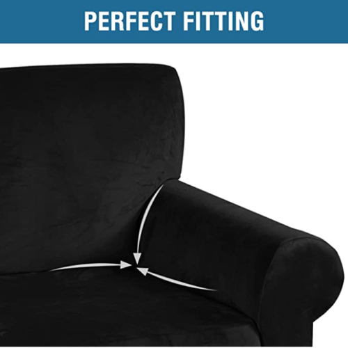 Velvet Couch Covers for 1 Cushion Couch