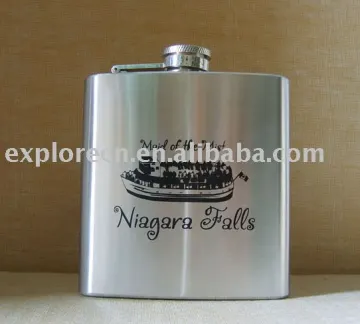 Promotional small stainless steel hip flask