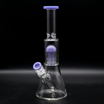 Bong de bécher en verre filtré violet