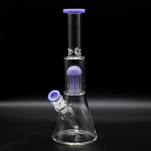 Purple filtered Glass Beaker Bong