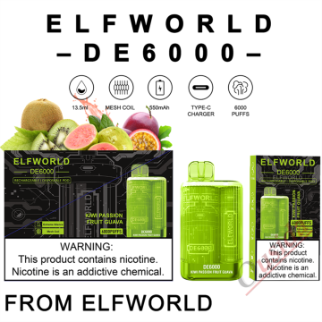 Customized Disposable Vape ElfWorld DE6000 Puff Bar