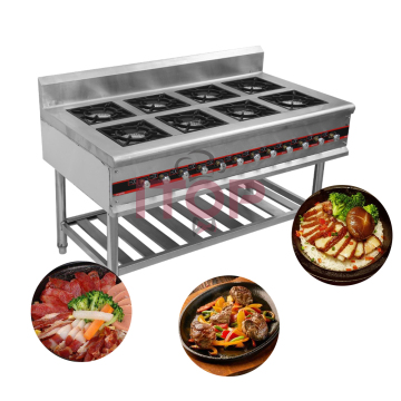 Stufa wok in acciaio inossidabile commerciale con lunga durata