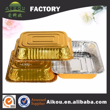 Take away coating color disposable aluminum foil tray