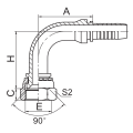 90 SAE FEME 90 CONE SIÈGE HYDRAULIQUE