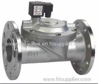 2 Way Stainless Steel Flange Ip65 Pilot Operated Magnetic Valve 