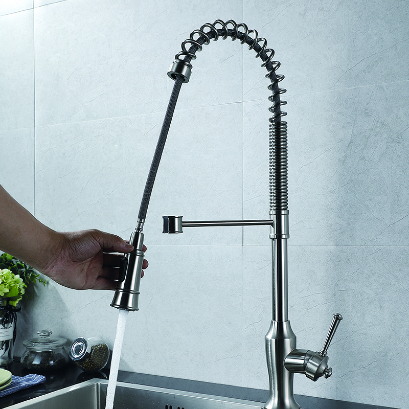 Single Lever Brass Kitchen Faucet Tap