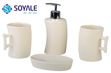 2015 New Fashion Design Ceramic Bathroom Accessories Set