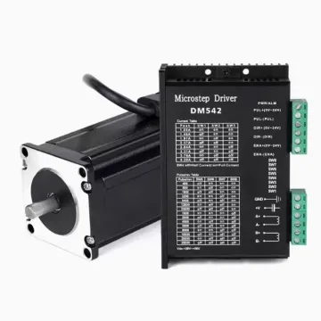 100mm Nema23 Stepper Motor with 3.1N.m Torque, 4.4A Current, 1.8° Step Angle, 2 Phase - DM542 Motor and Drive Kit