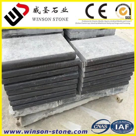 Blue Limestone Swimming coping ,Machine Cut China nature stone coping