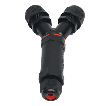 IP68 Watertight Connection Device: 1 Line Input, 2 Line Output Screw Clamps