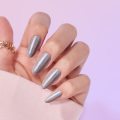 Long coffin Shapes Glitter Holographic press on nails