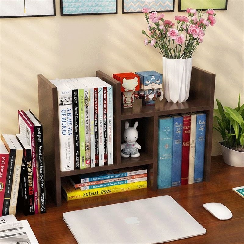 White Bookshelf with Storage